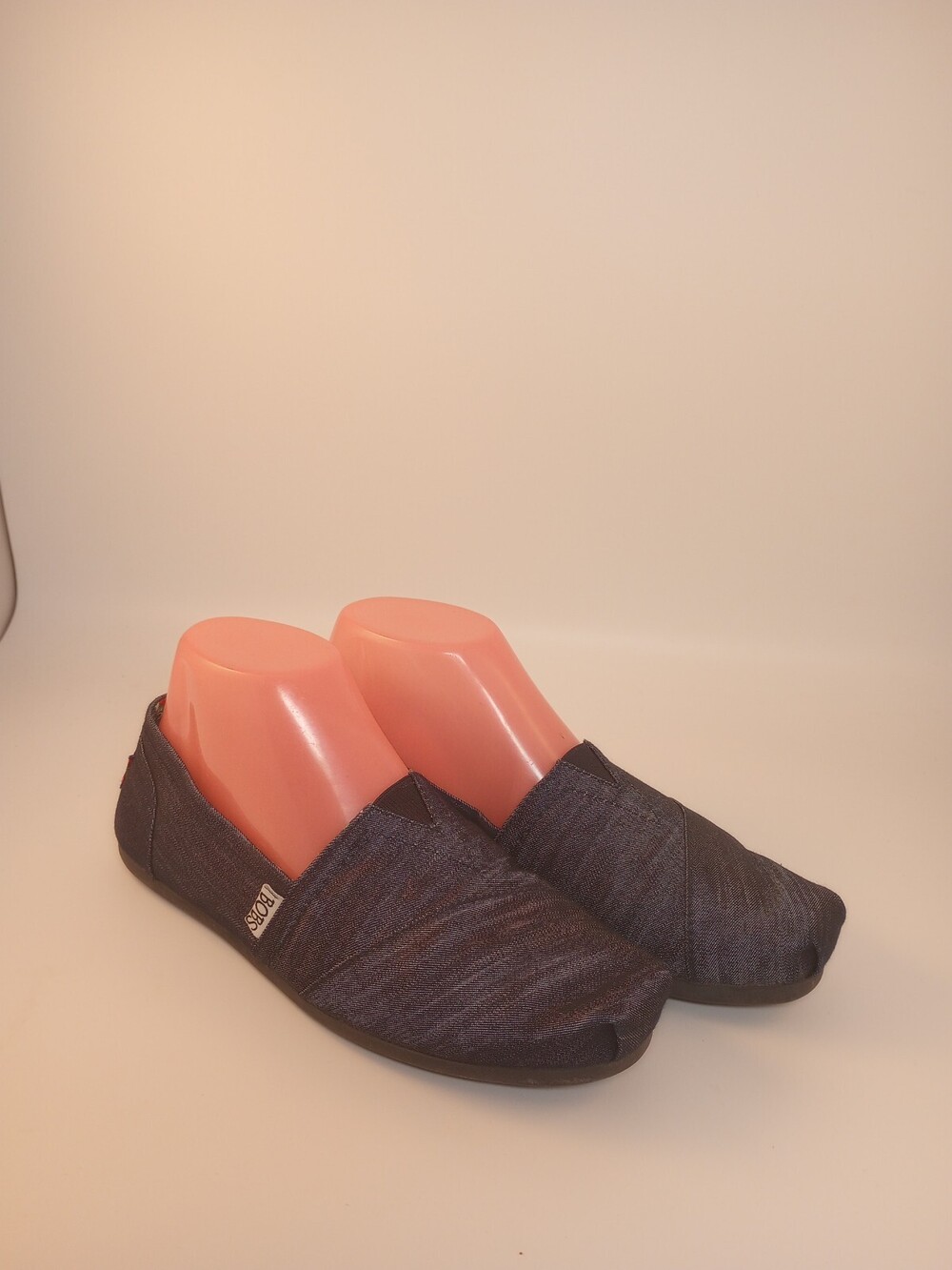 BOBS from Skechers 6M Memory Foam Women's Blue Denim Arch Pillow Comfort Shoes